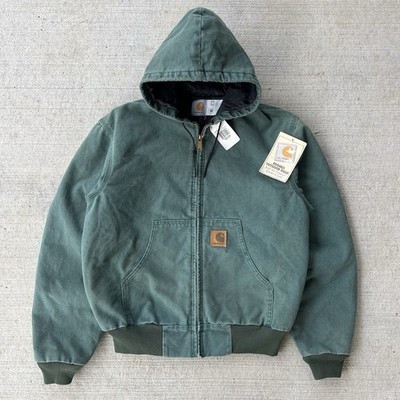 nwt vintage 90 s carhartt jq294 sandstone active jacket in aspen size medium