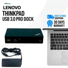 Lenovo ThinkPad USB 3.0 Pro Docking Station for E475 E570 E470 Laptop w/45W PSU