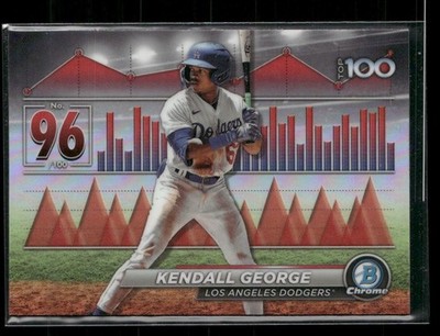 Kendall George 2024 Bowman Scouts' Top 100 Los Angeles Dodgers #BTP-96