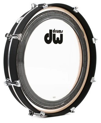 DW Design Series Maple Pancake Bass Drum - 20'' - Black Satin