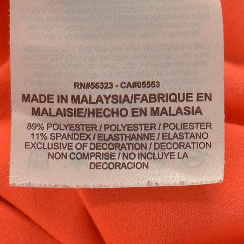 Nike Top Mujer XL Naranja Dri Fit 1/2 Cremallera Pullover Correr Agujeros para los Pulgares Ropa Activa - Imagen 11 de 14