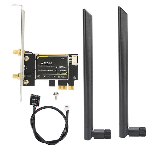 For AX200 5G WiFi Card Dual Band BT 5.1 PCIE Wireless Card With Antenna FY - Afbeelding 9 van 23