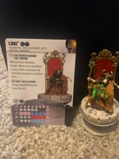 Heroclix Black Panther set Loki 058 Chase figure w/card 
