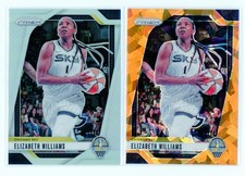 2024 Panini Prizm WNBA - Orange Ice & Silver Prizm #24 Elizabeth Williams, Sky
