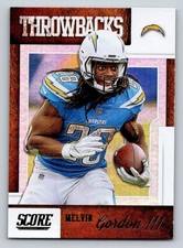 2019 Score Throwbacks #15 Melvin Gordon III (ref 193331)