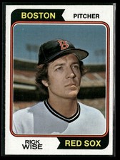 1974 Topps - Rick Wise #84 Boston Red Sox NM