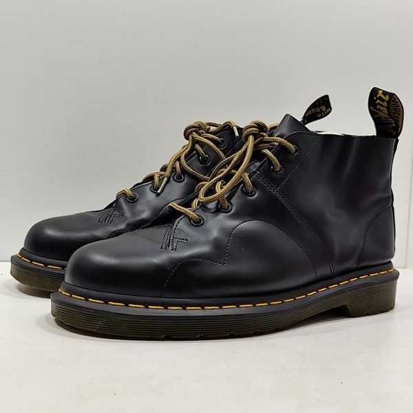 Men Dr. Martens Boots Black Leather 45 #9889