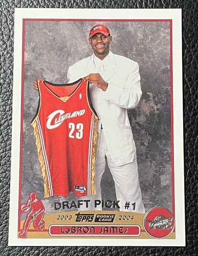 2003-04 TOPPS DRAFT PICK #1 LEBRON JAMES ROOKIE CARD #221 RC