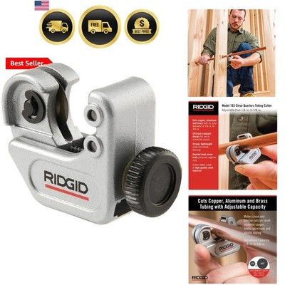 Model 103 Close Quarters Compact Tubing Cutter for 1/8'' to 5/8'' Copper, Alumi...