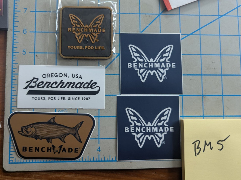 5 items Shot Show 2026  Benchmade Stickers & morale patch limited edition