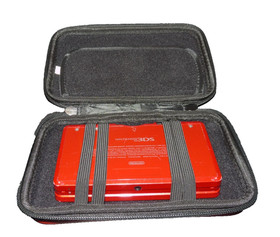 Nintendo 3DS Console Flame Red  CTR-001 Tested Authentic + Charger + Case