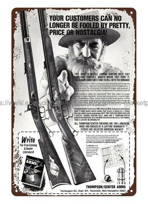 firearm 1979 hunters shooters TCA Muzzle Loader Loading gun rifle metal tin