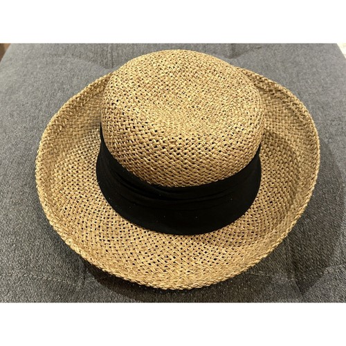 Raffia Hut breite Krempe innen ist 22,5 cm um - Bild 2 von 4