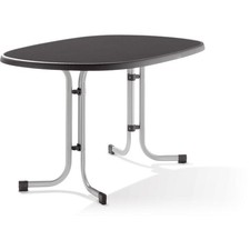 SIEGER Tisch 252/A 140 x 90 cm graphit Gestell aus Stahl in graphit, Tischpla...