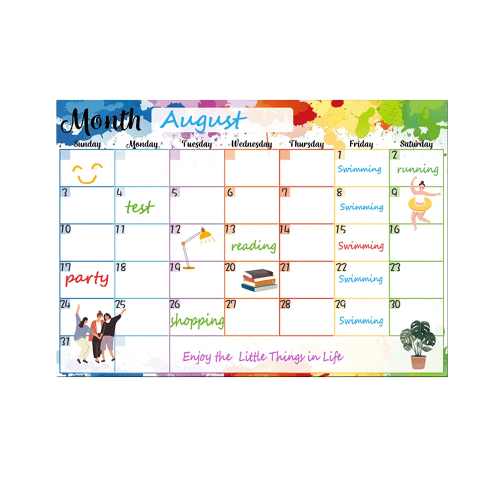 Fridge Calendar Whiteboard 2025 Magnetic Refrigerator Calendar Planner - Image 2 of 4
