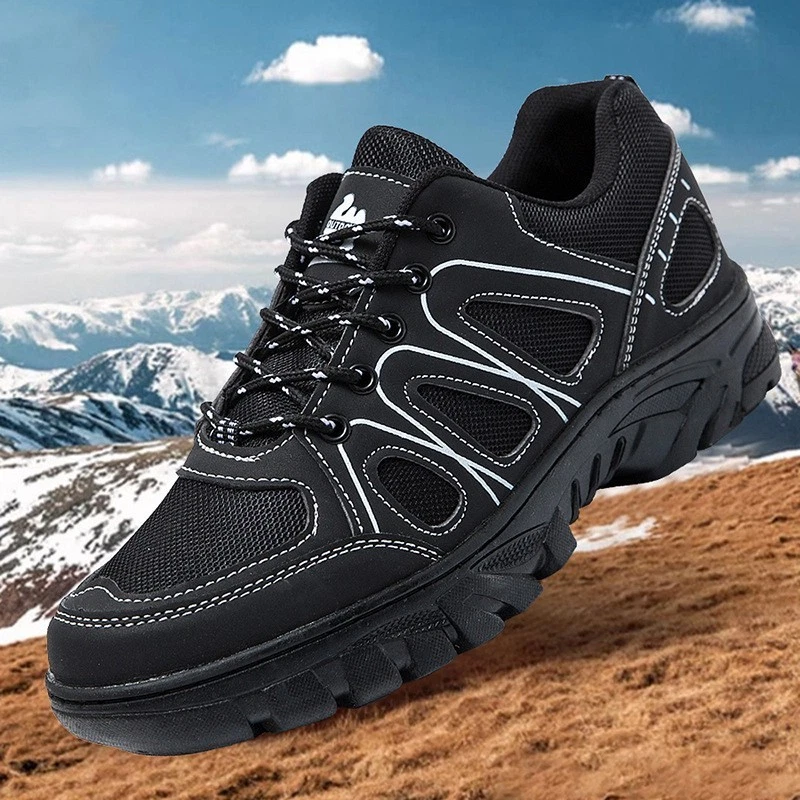 Men's Waterproof Hiking Ankle Boots - Lightweight Trekking Trainers for Outdoor