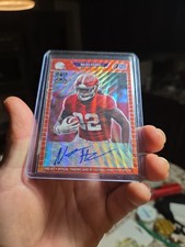 2021 PRO SET XRC NAJEE HARRIS ORANGE WAVE REFRACTOR AUTO 10/10 STEELERS CLEAN