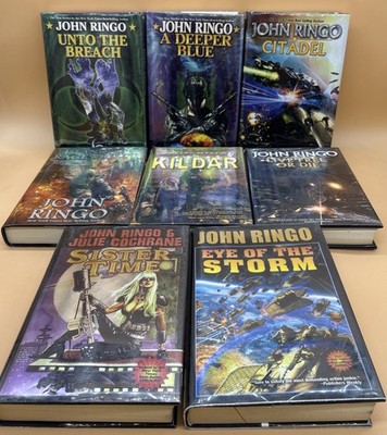 John Ringo Book Lot Of 8 Baen Hardback Books Mixed Titles EUC First Printings