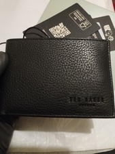 Ted Baker Mens Wallet BNWT 100% Genuine Leather Black Card Holder