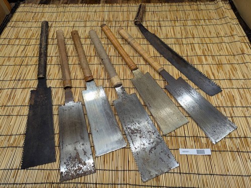 Broken Japanese vintage Pull Saw Draw Saw Carpentry Tool Japan blade 650mm BB981 - Picture 6 of 23