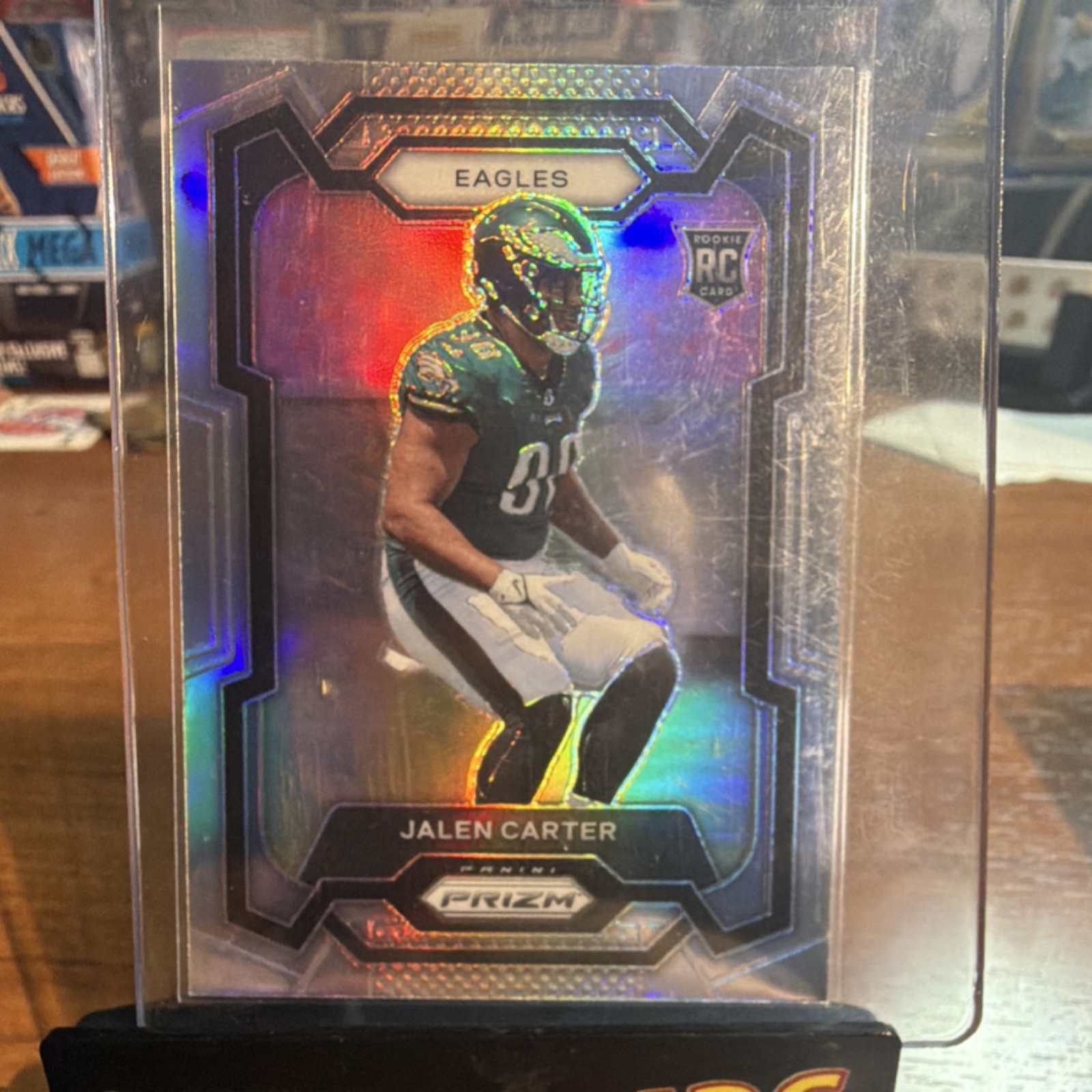 Panini 2023 Prizm Rookies Silver Prizm #381 Jalen Carter Philadelphia Eagles