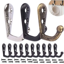 10 PCS Coat Hooks Wall Mounted, Premium Heavy Duty Metal Wall Hooks for Cloth