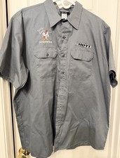 Vintage HOYT ARCHERY Shop/DEALER/Staff/Work/HUNTING SHIRT 2XL BUTTON UP bonus