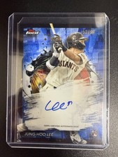 2024 Topps Finest Jung Hoo Lee Rookie Auto #FA-JHL Blue Refractor 52/99