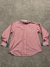 Ariat Red Wrinkle Free Button Down Shirt Men's XL Long Sleeve Flip Cuff