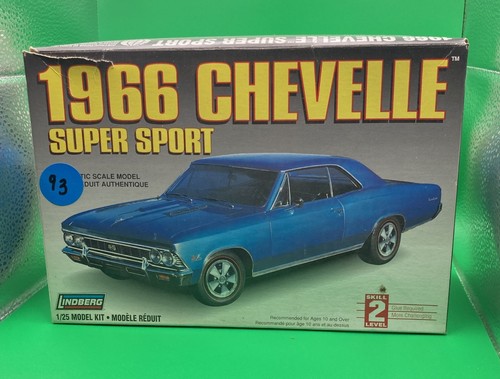 1966 Chevelle Super Sport 1/25 Scale Model Kit By Lindberg