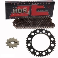 Kettensatz Suzuki DR 125 SM 08-13 Kette JT 428 HDR 130 Offen 16/50