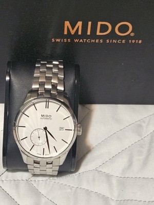 MIDO Baroncelli Automatic Silver Dial Date Stainless Steel Bracelet Wore Once