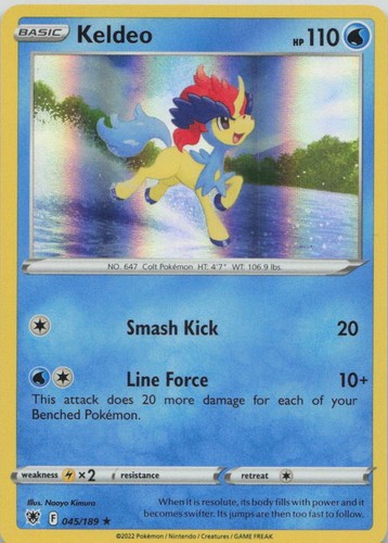 Pokemon Keldeo Astral Radiance #45 NM EN