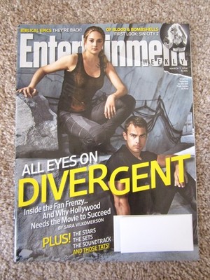 Entertainment Weekly Divergent Shailene Woodley Theo James, March 2014