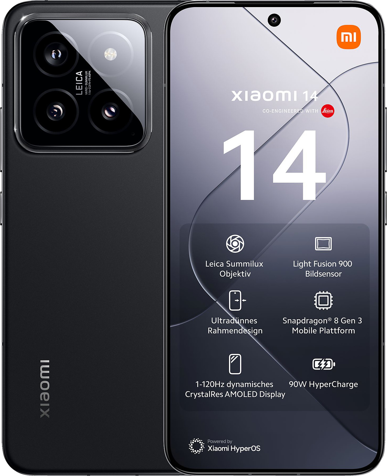 Xiaomi 14 5G Dual-SIM 512 GB schwarz Smartphone Handy Android Mobile WOW