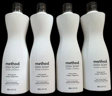 Lot of (4) Method Dish Soap CITRUS GROVE 18 oz. each - NEW