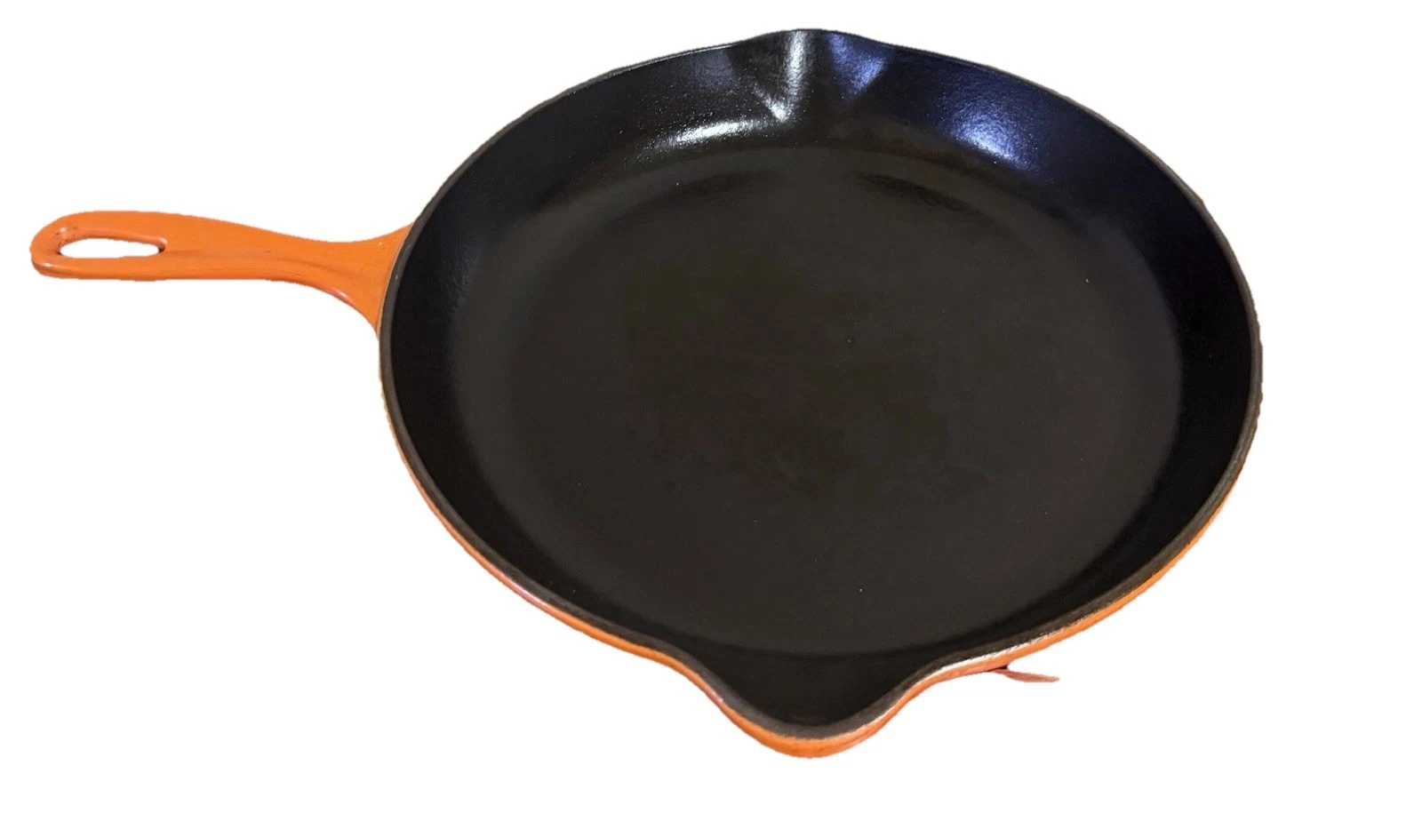 Le Creuset #30 Enameled Cast Iron Skillet 11.75" - Flame Orange - Made in France