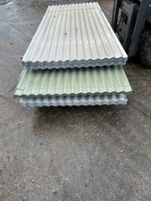 CORRUGATED STEEL SHEETS,  Grey Polyester, 8 ‘ x meter cover