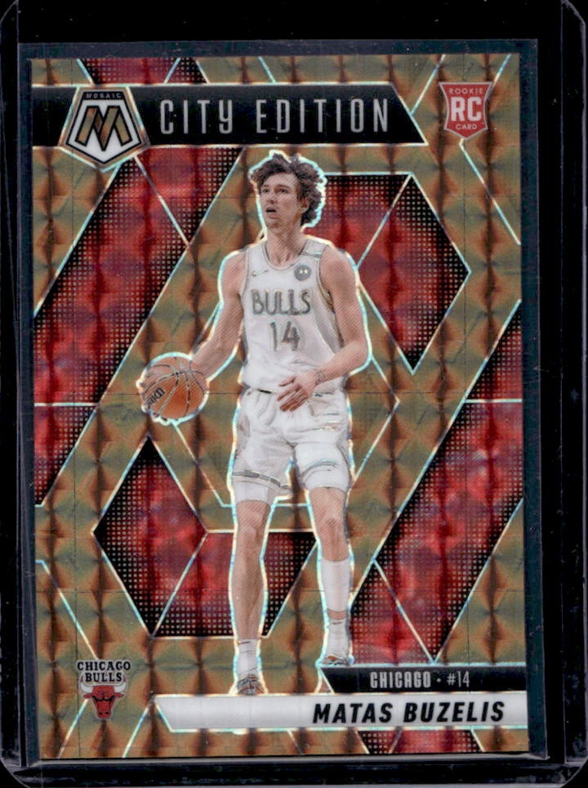2024-25 Mosaic Matas Buzelis RC Bronze City Edition #33/75 Bulls