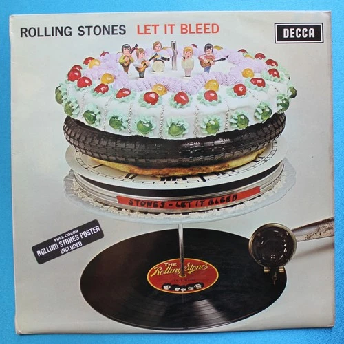 Rolling Stones-Let It Bleed-1969 Classic Rock First UK Pressing w/Poster VG+/E
