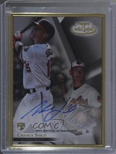 2018 Topps Gold Label Gold Framed Auto Chance Sisco #FA-CS Auto s3g