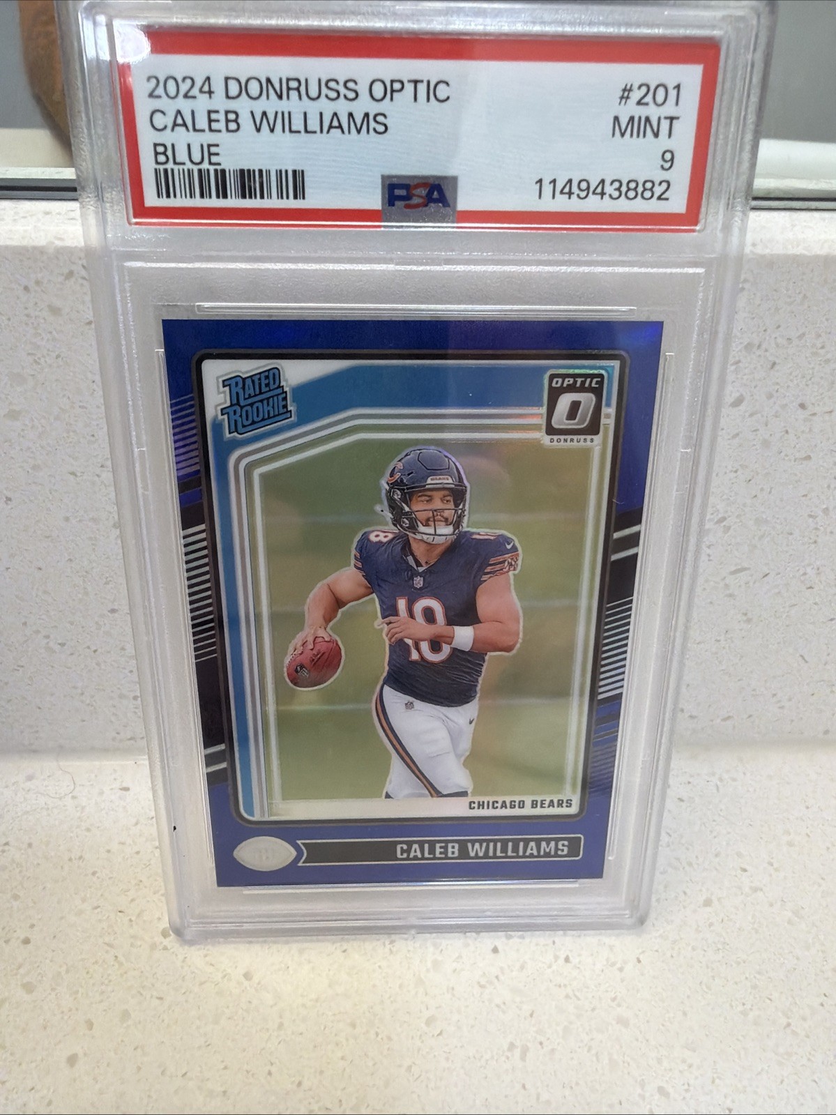 2024 Panini Donruss Optic - Rated Rookie Caleb Williams #201 Blue Prizm /199(RC)