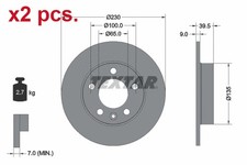 X2 PCS REAR BRAKE DISC ROTOS X2 PCS SET 92082503 TEXTAR I
