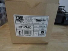 Star Model 201ZMQ GREEN Strobe Light warning beacon Low Profile Plastic Base