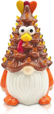 Thanksgiving Ceramic Turkey Gnome Tree Decor Fall Harvest Indoor Decoration