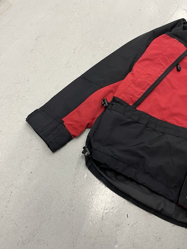 Vintage The North Face Dermizax Jacket MEDIUM 90s Red Nylon Rain - Picture 3 of 18
