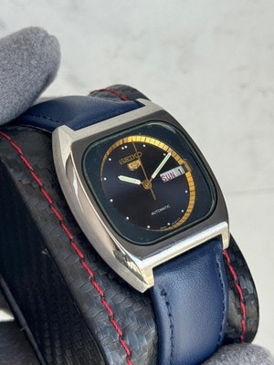 Vintage Seiko 5 Automatic Watch 6309 603A TV Dail Day-Date Retro