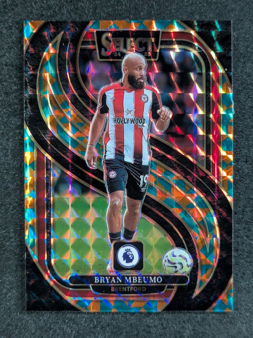 2024-25 Panini Select EPL BRYAN MBEUMO 7/15 Tessellation Prizm Mezzanine #105