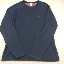 Penguin Munsingwear Sweatshirt Thin Blue Reversible Red Striped Size M Men's NWT