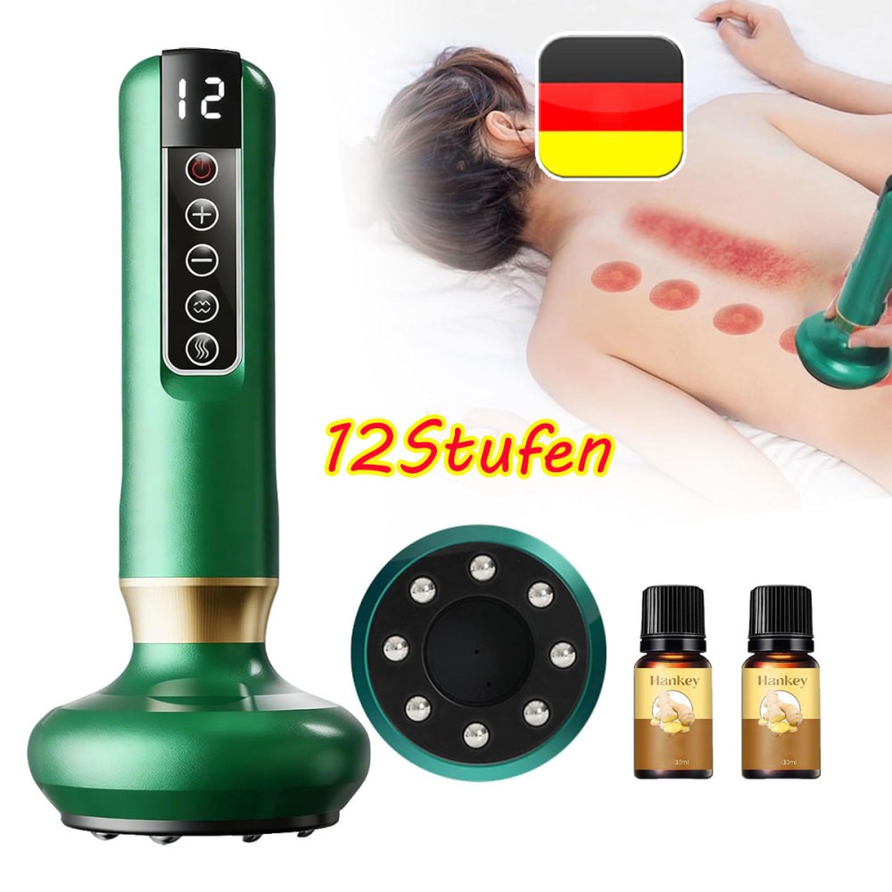 Elektrisches Schröpfmassagegerät Anti Cellulite Schönhei Vakuum-Saugnapf GuaSha